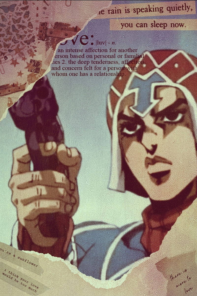 A Poster With A Woman Holding A Gun Background