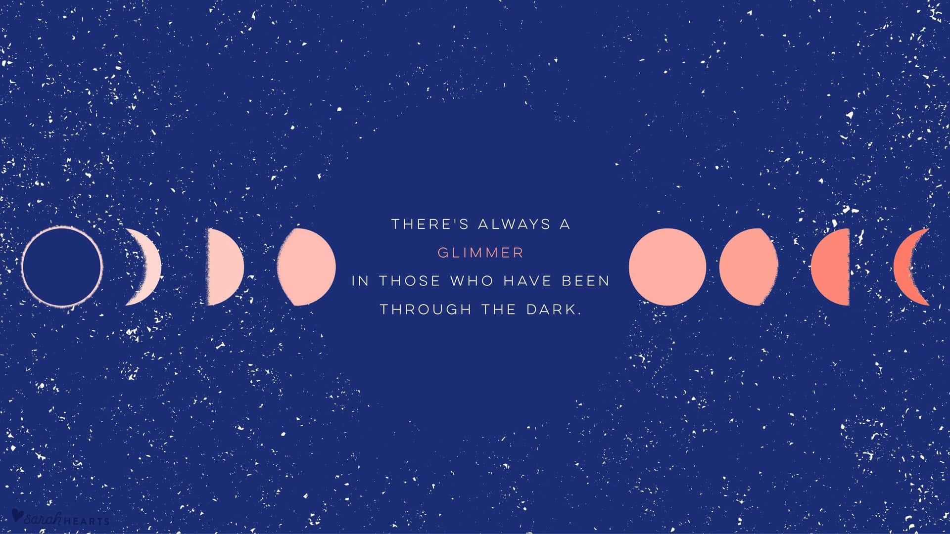 A Poster With The Phases Of The Moon Background
