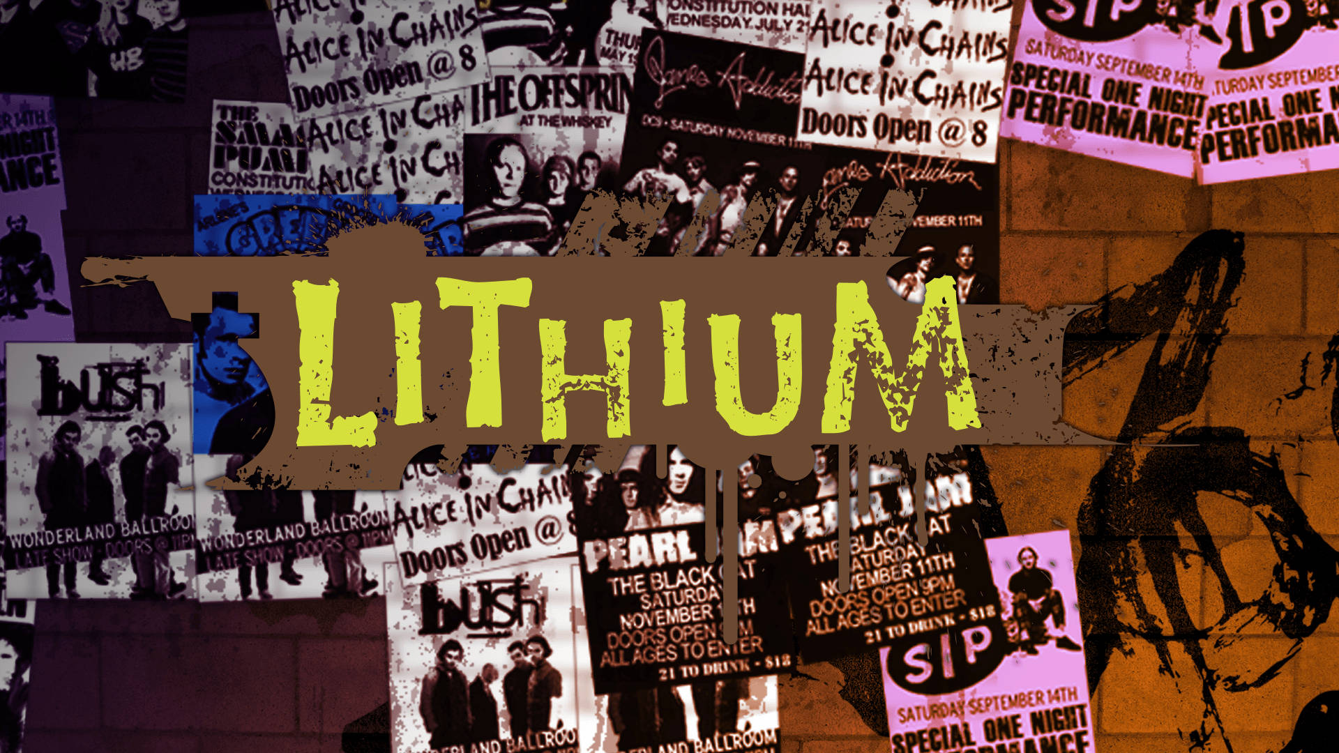 A Poster With The Word Lithium On It Background