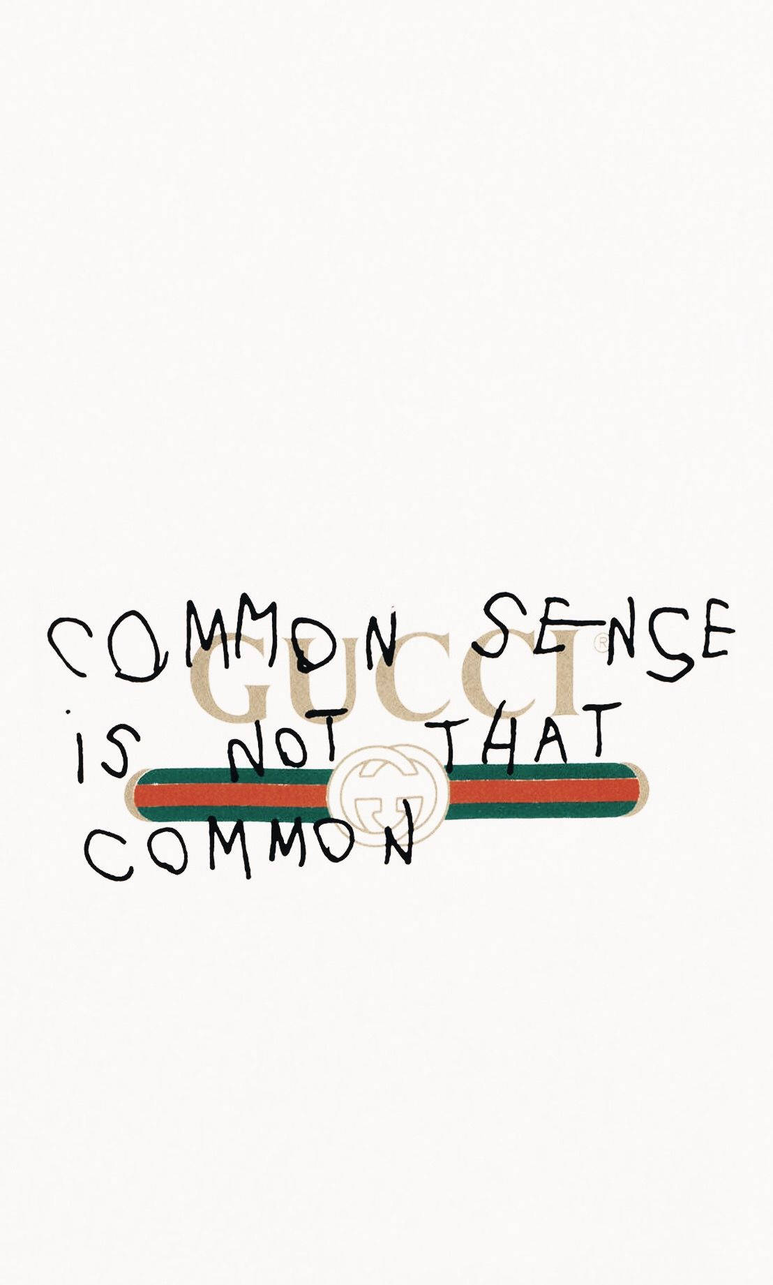 A Poster With The Words Common Sense Is Not That Common Background