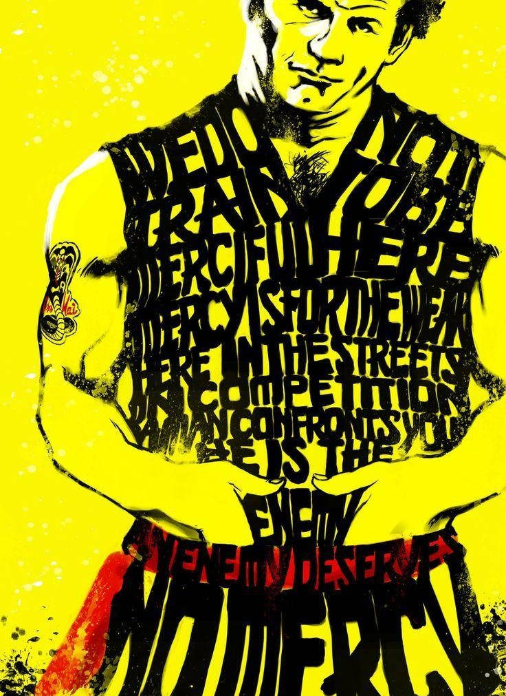 A Poster With The Words,'never Mercy' Background