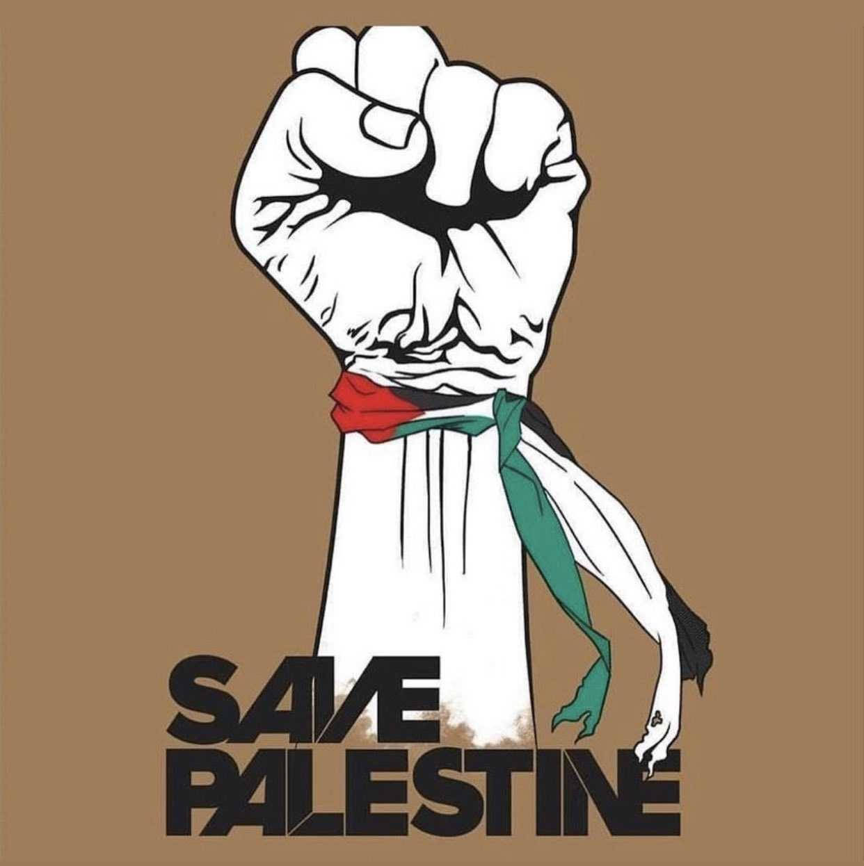 A Powerful Call To Action - Save Palestine Digitally Rendered Art Background