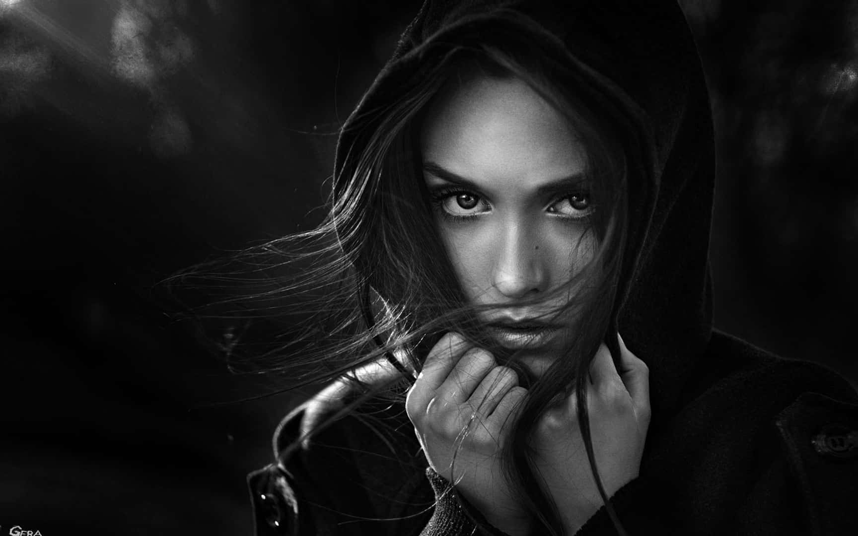 A Powerful, Confident Woman Takes Charge Background