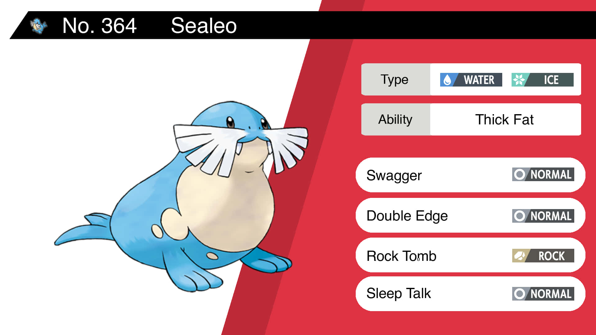 A Powerful Sealeo Pokemon Demonstrating An Attack Move. Background
