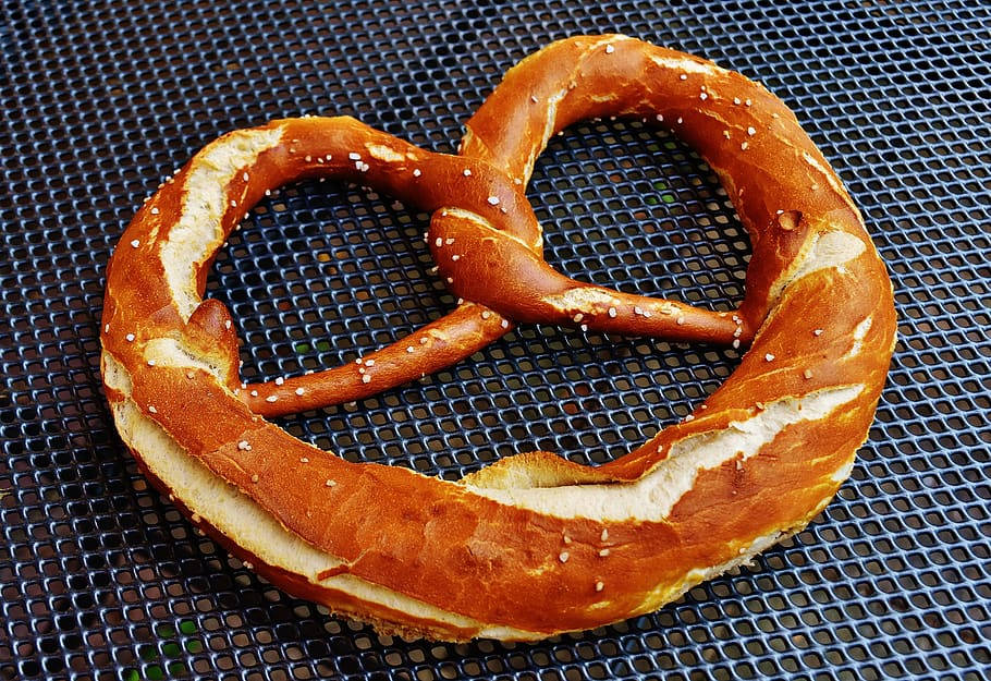 A Pretzel Fresh From The Oven Background