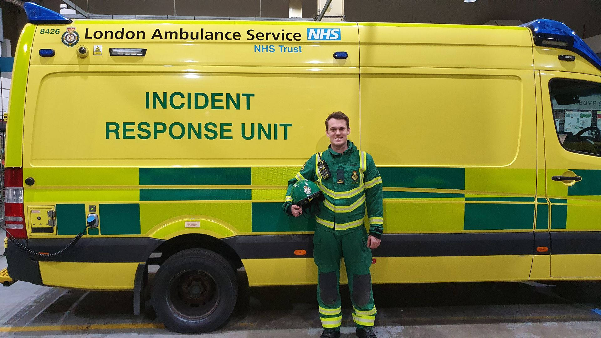 A Professional Paramedic Team Provides Urgent Medical Care In London. Background