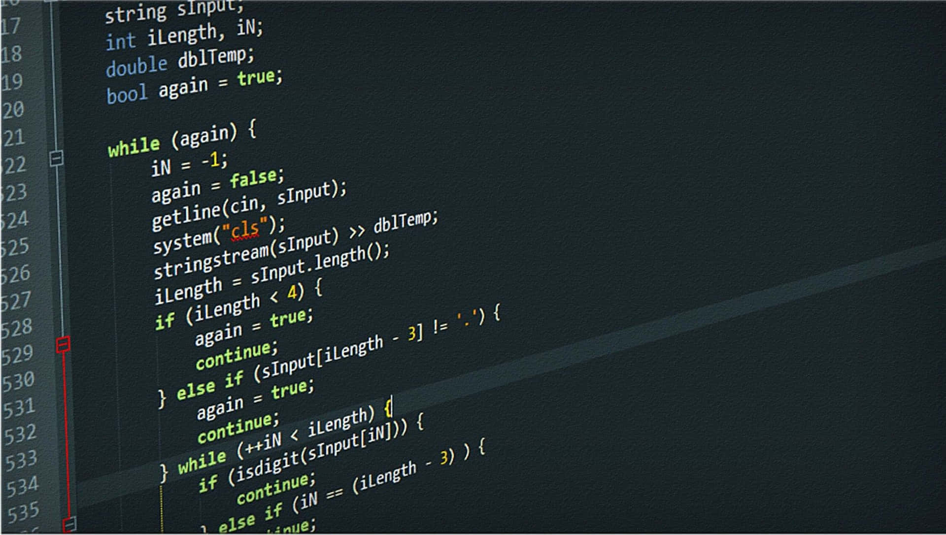A Programmer Coding On A Computer Desktop. Background