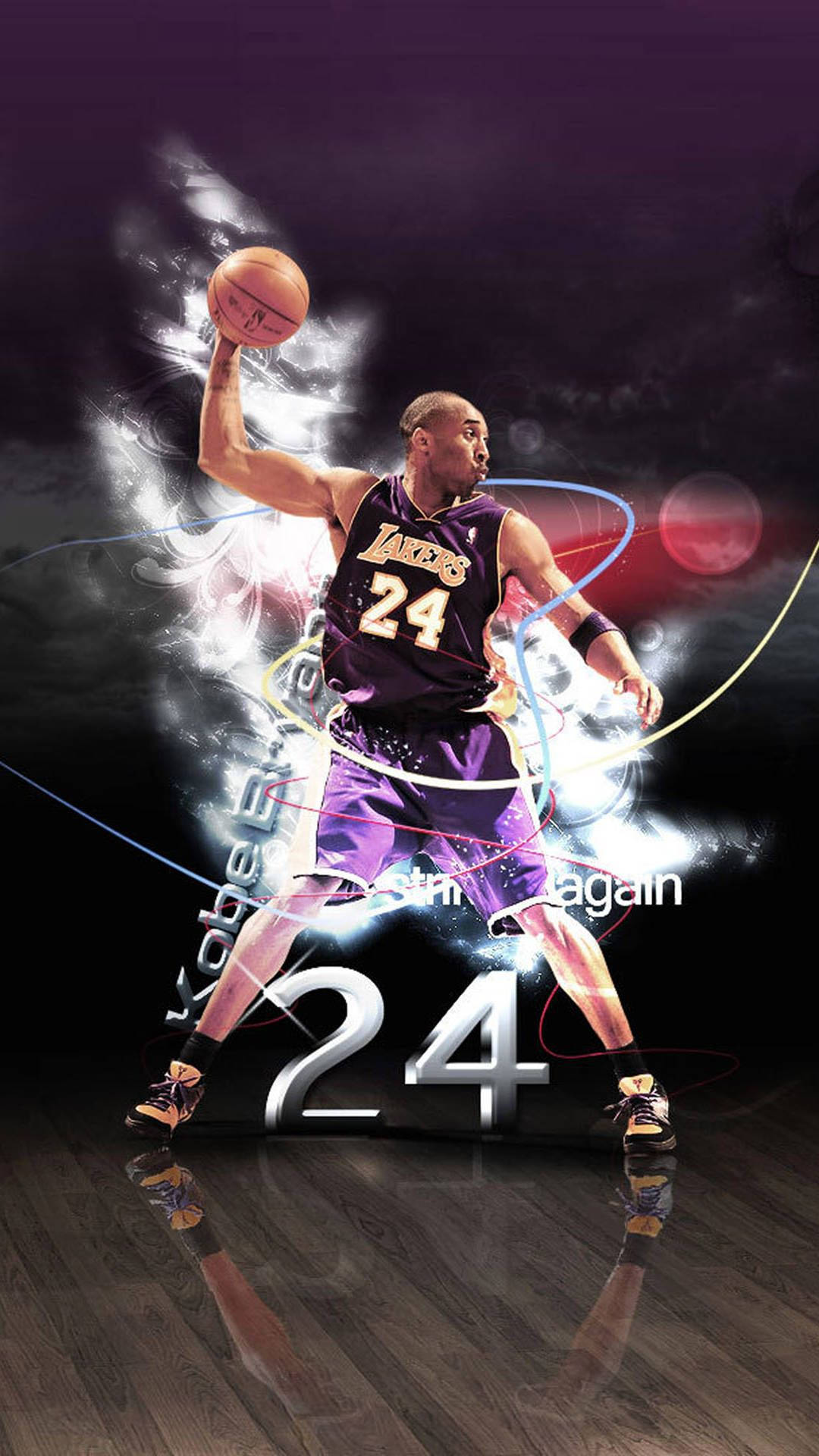 A Proud Moment For Kobe Bryant - Celebrating The Release Of The Kobe Bryant Iphone Background