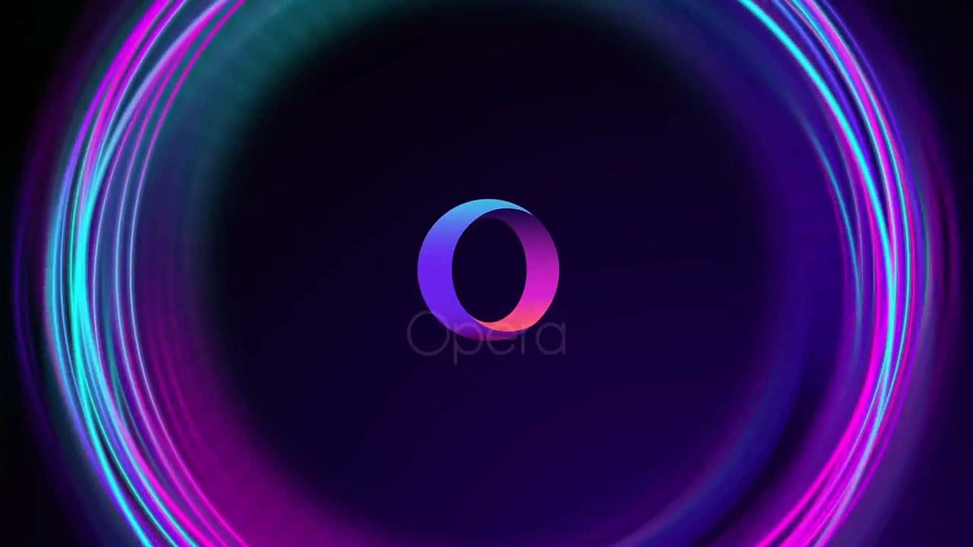 A Purple And Blue Circle With The Word Opa Background