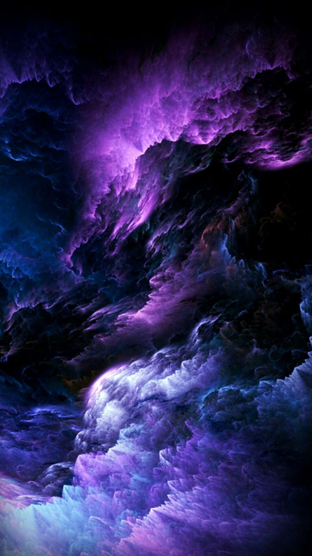 A Purple And Blue Cloudy Sky Background