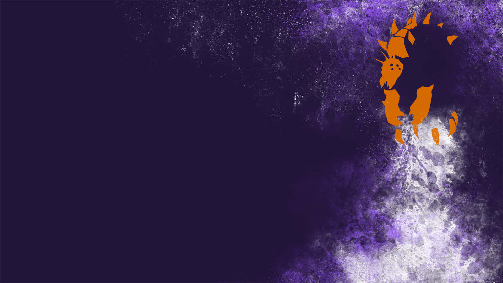A Purple And Orange Painting Background