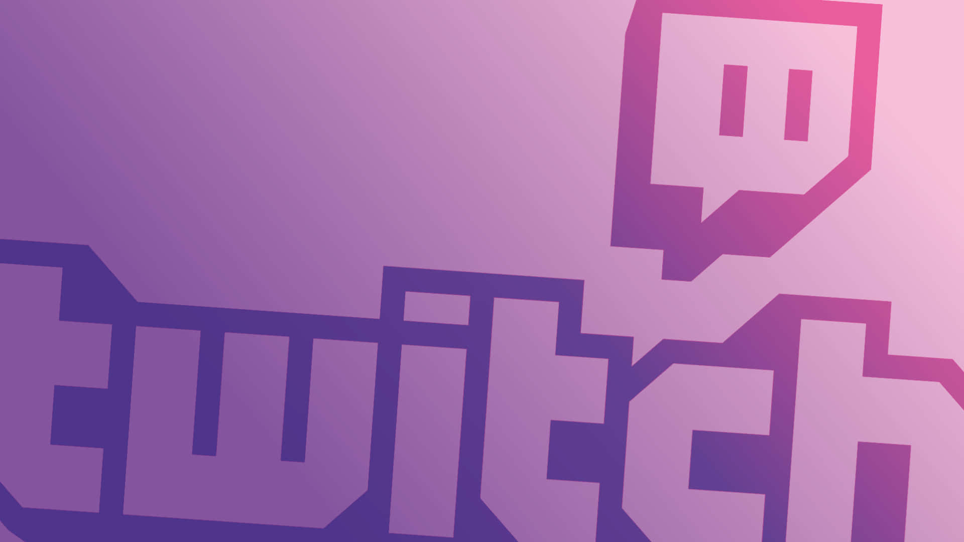 A Purple And Purple Twitch Logo Background