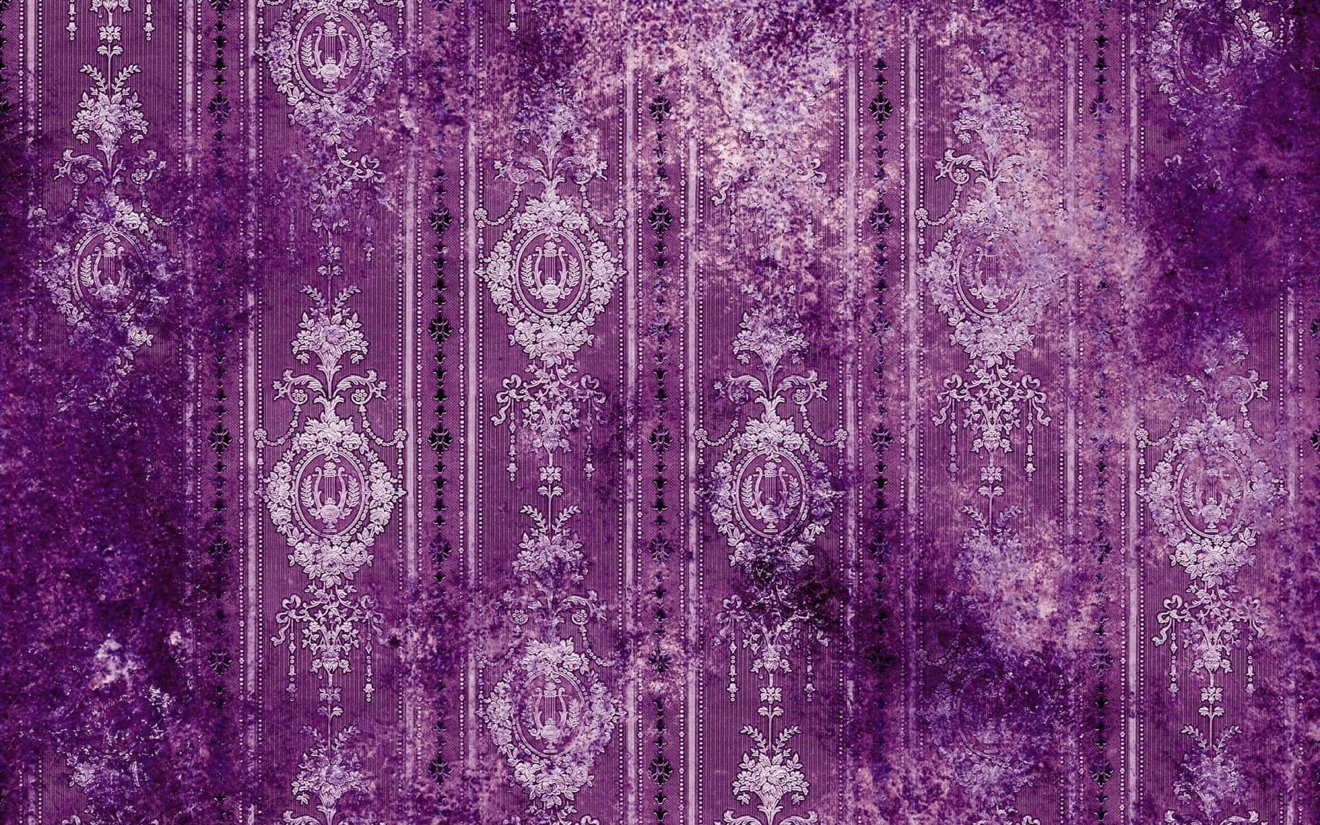 A Purple And White Wallpaper With A Pattern Background