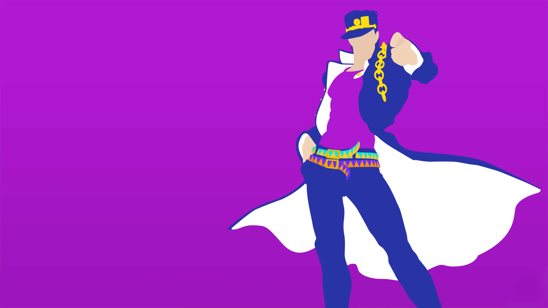 A Purple Background With A Man In A Purple Coat Background