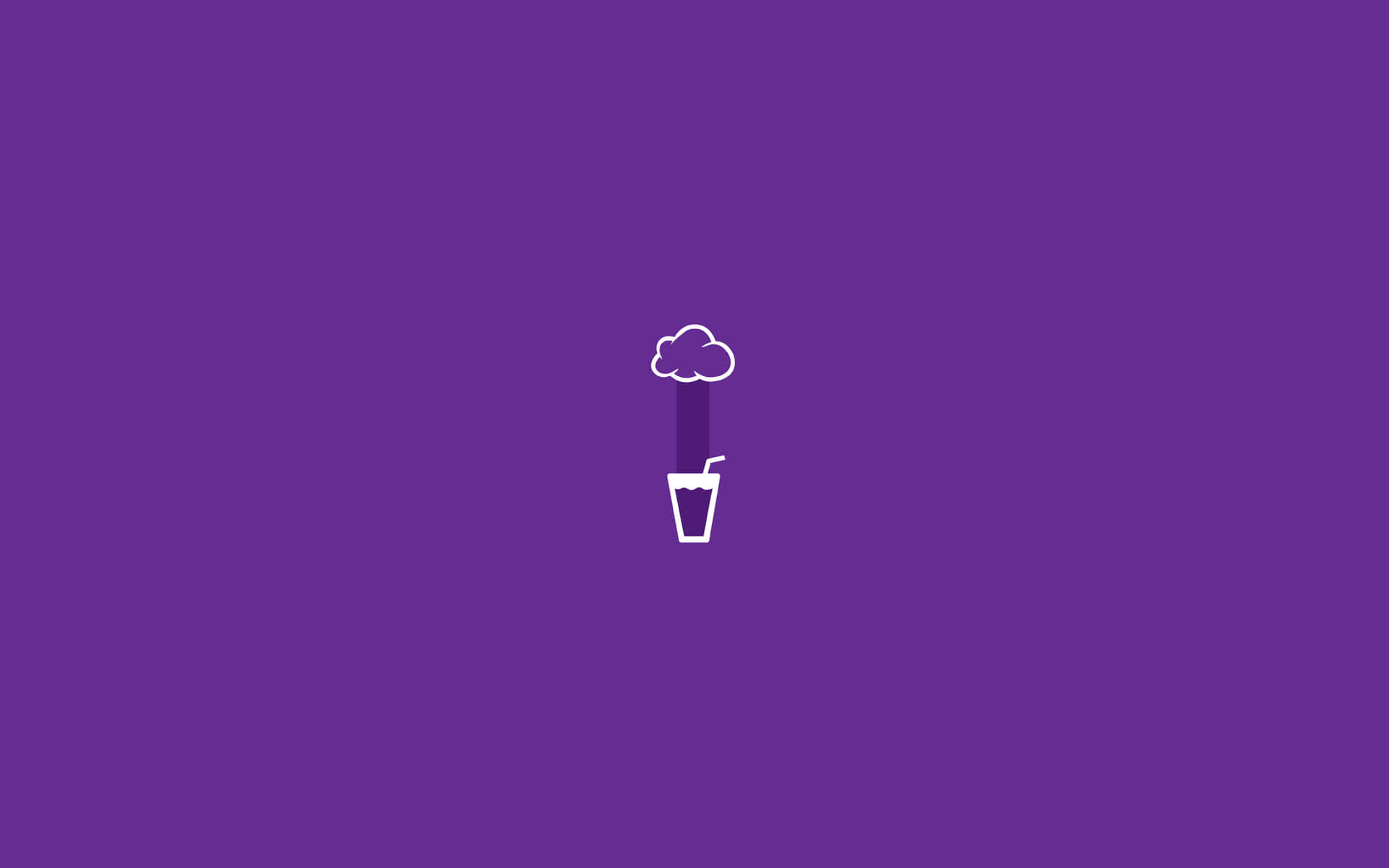 A Purple Background With A White Icon On It