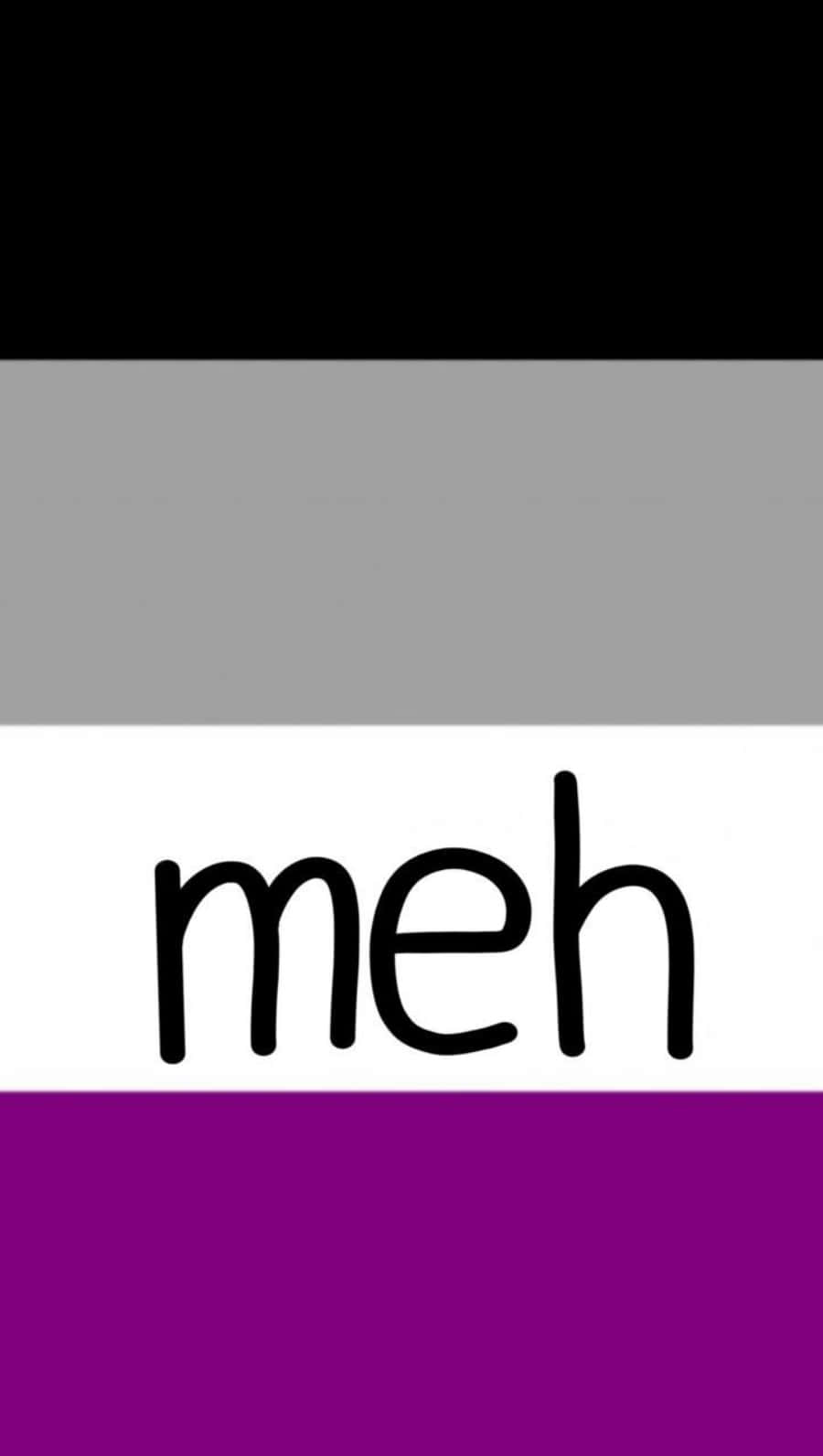A Purple, Black And White Flag With The Word Hem