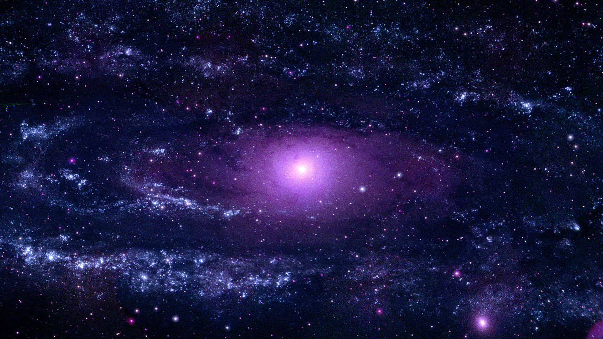 A Purple Galaxy With Stars And Purple Stars