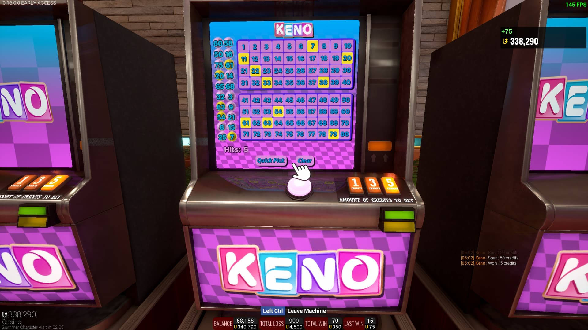 A Purple Keno Machine