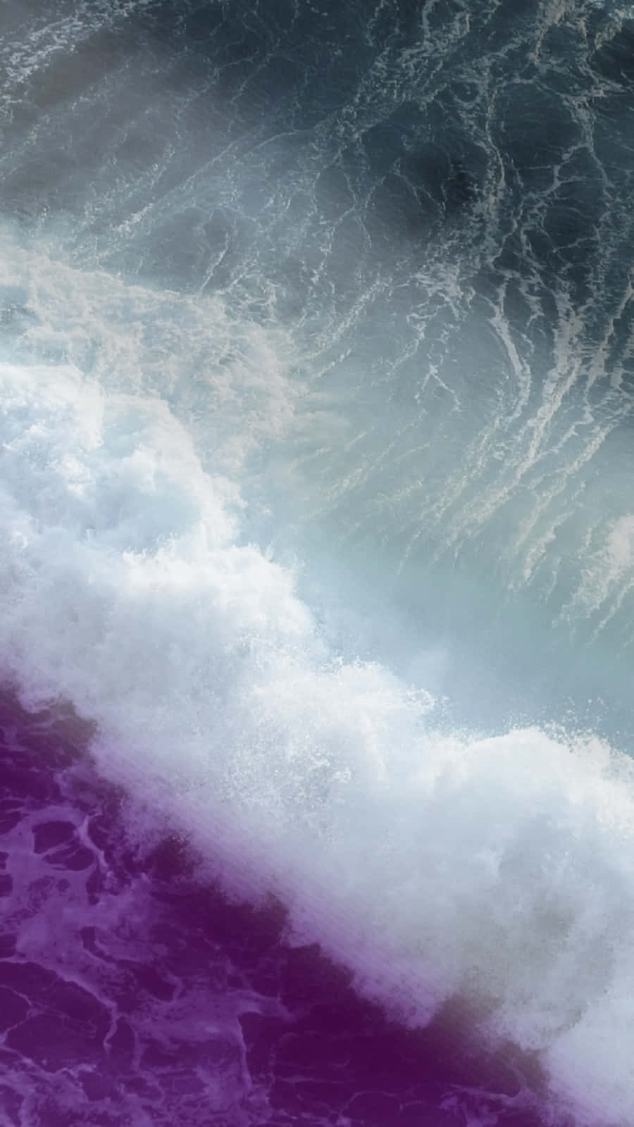 A Purple Wave Is Crashing Into The Ocean