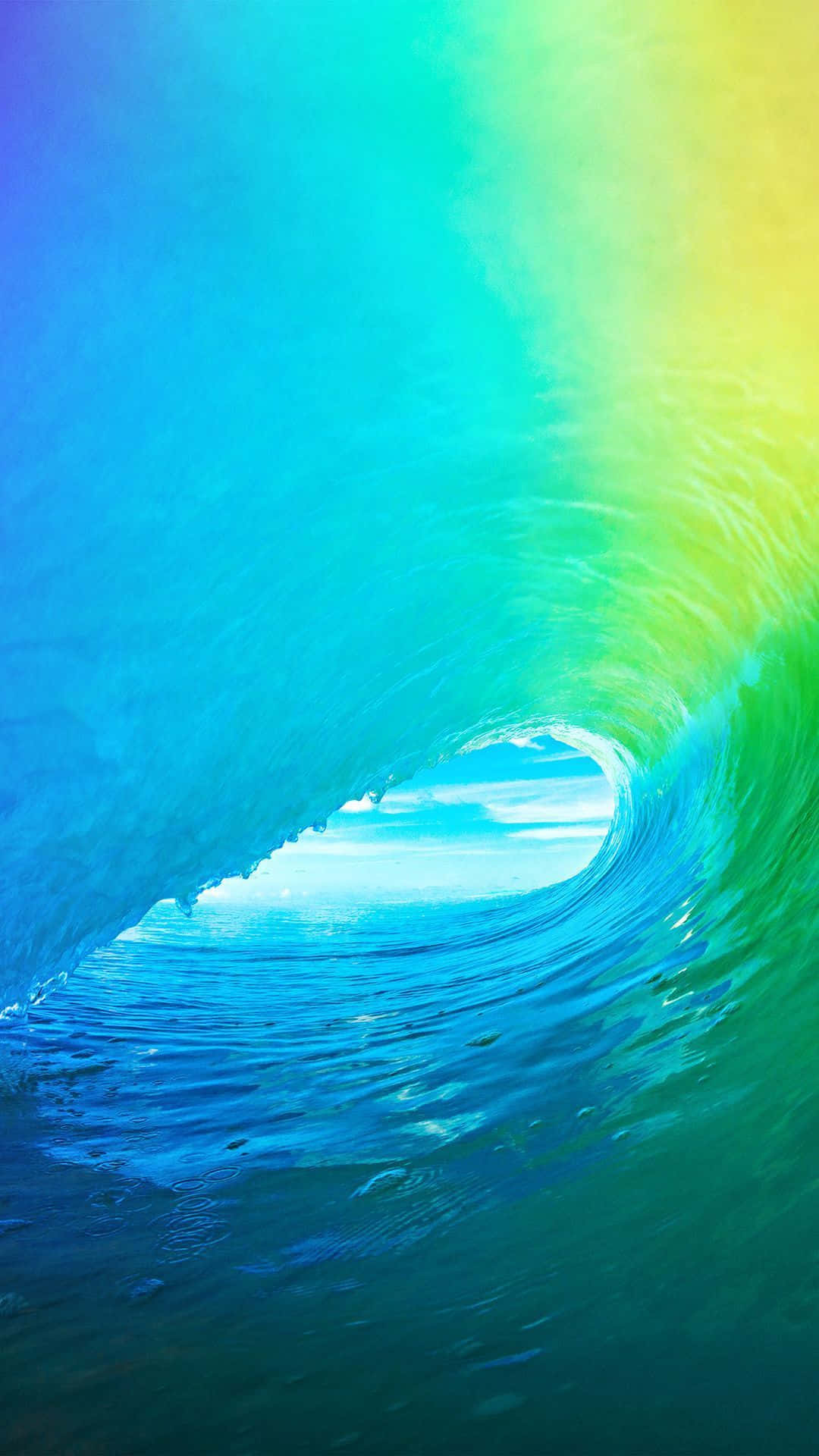 A Rainbow Colored Wave