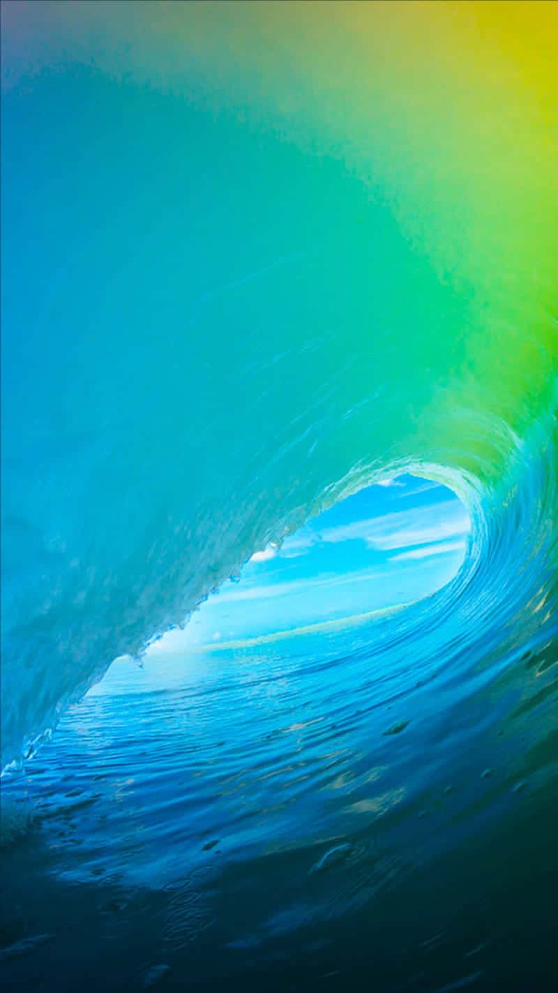 A Rainbow Colored Wave Background