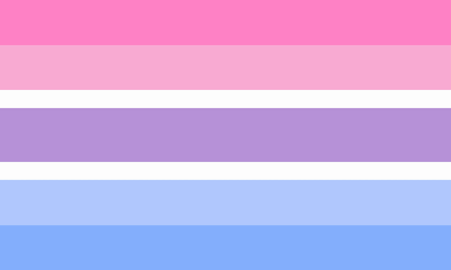 A Rainbow Flag With Pink, Blue, And Purple Stripes Background