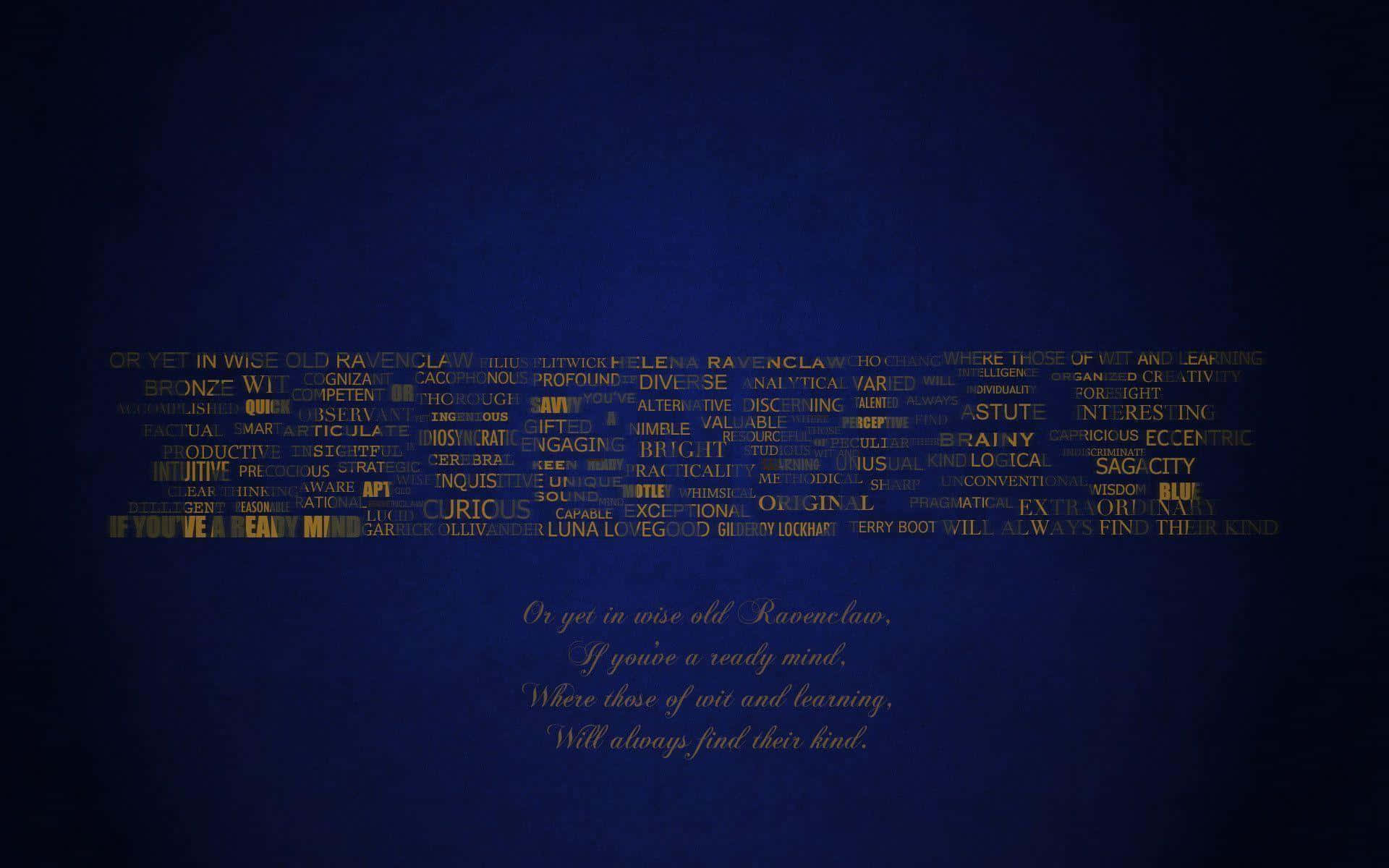A Ravenclaw Tower In The World Of Harry Potter Background