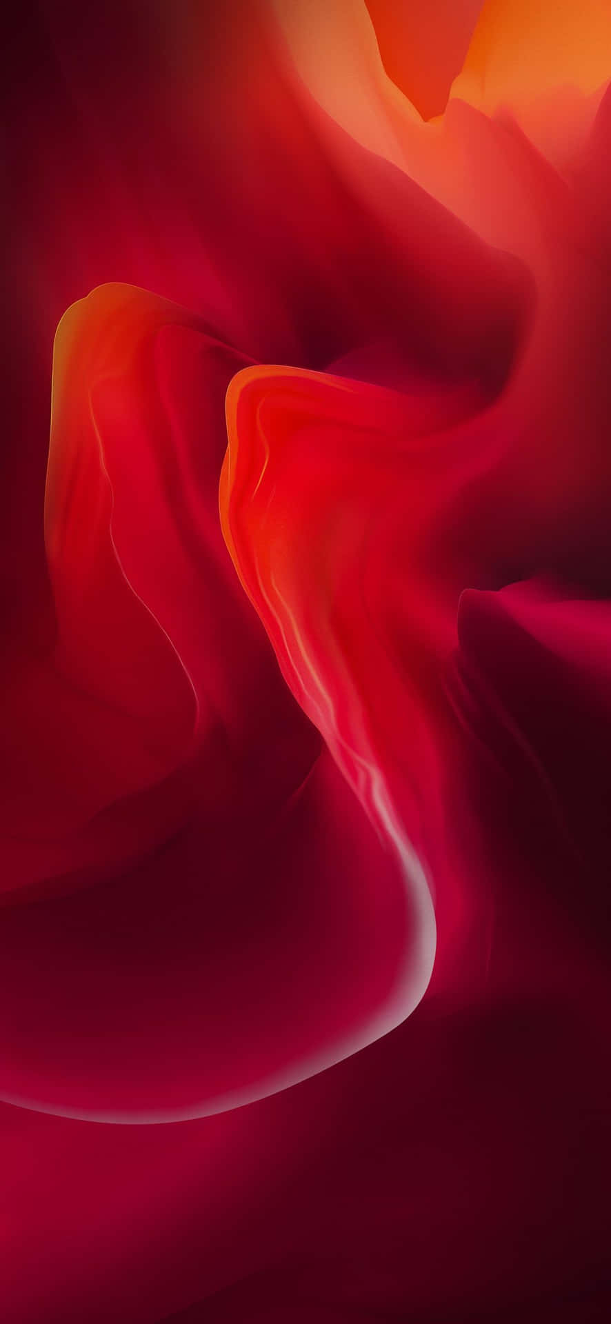 A Red Abstract Background With Orange And Yellow Swirls Background
