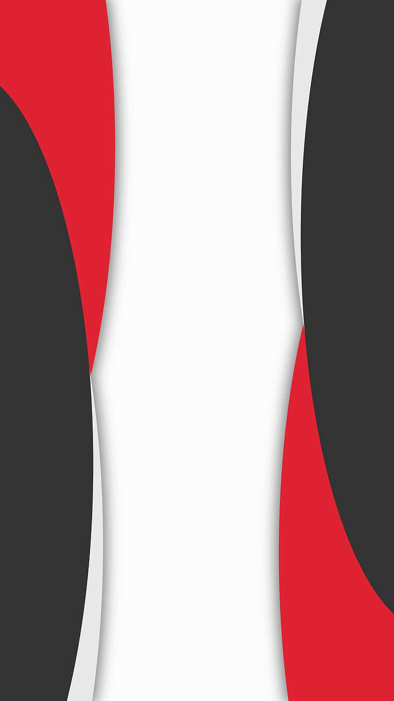 A Red And Black Background With A Circle Background