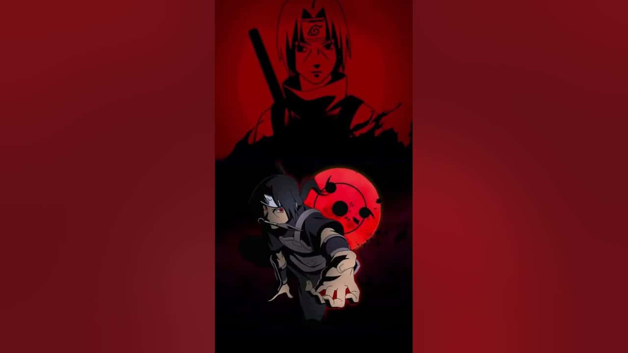 A Red And Black Banner With A Black And Red Image Background