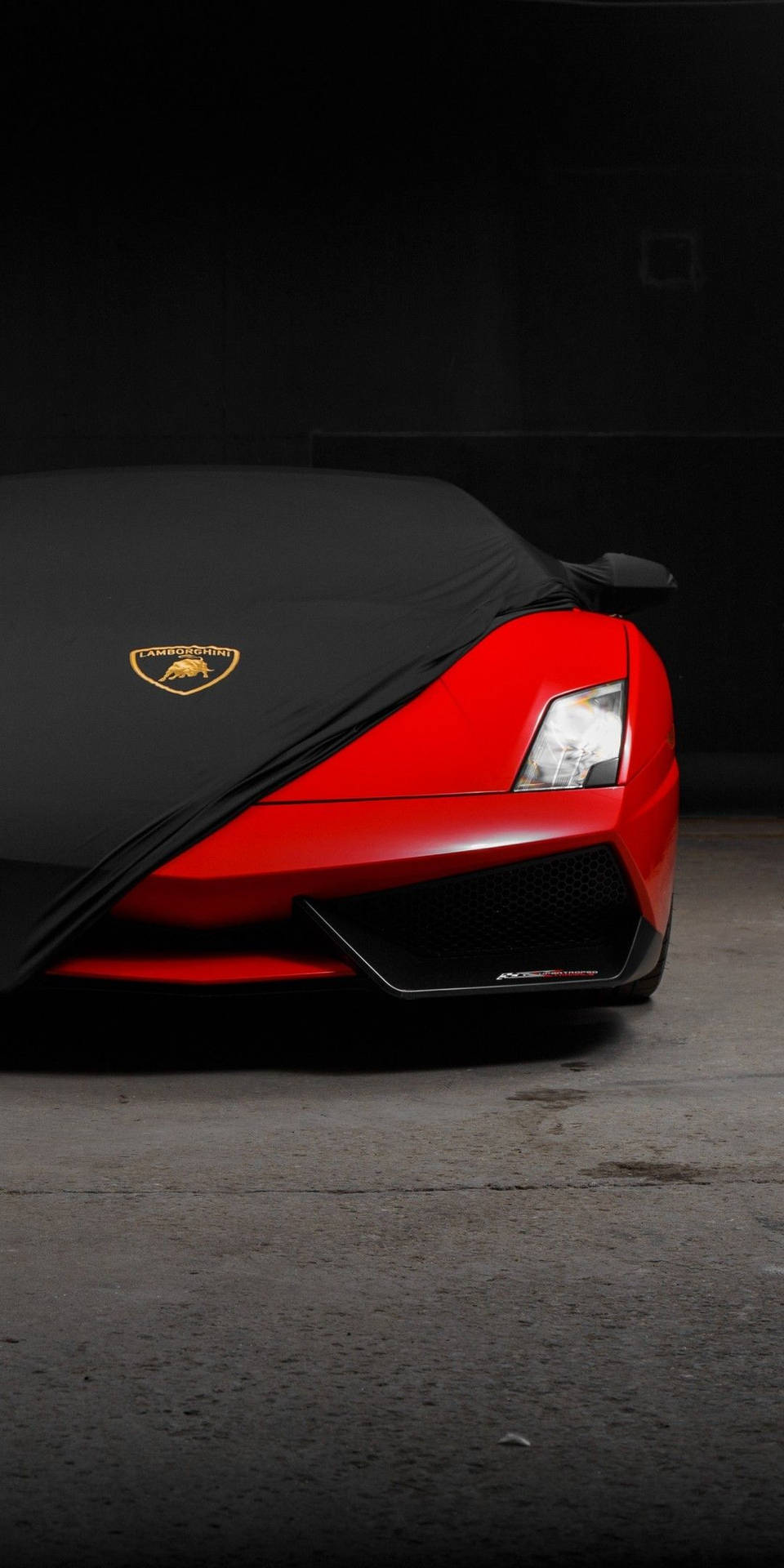 A Red And Black Sports Car Background