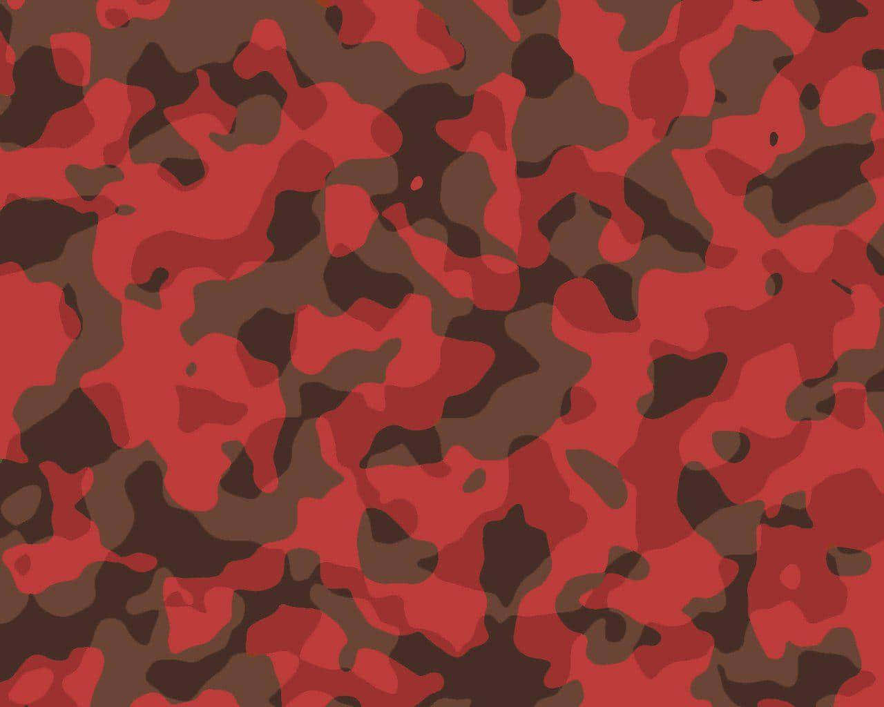 A Red And Brown Camouflage Pattern Background