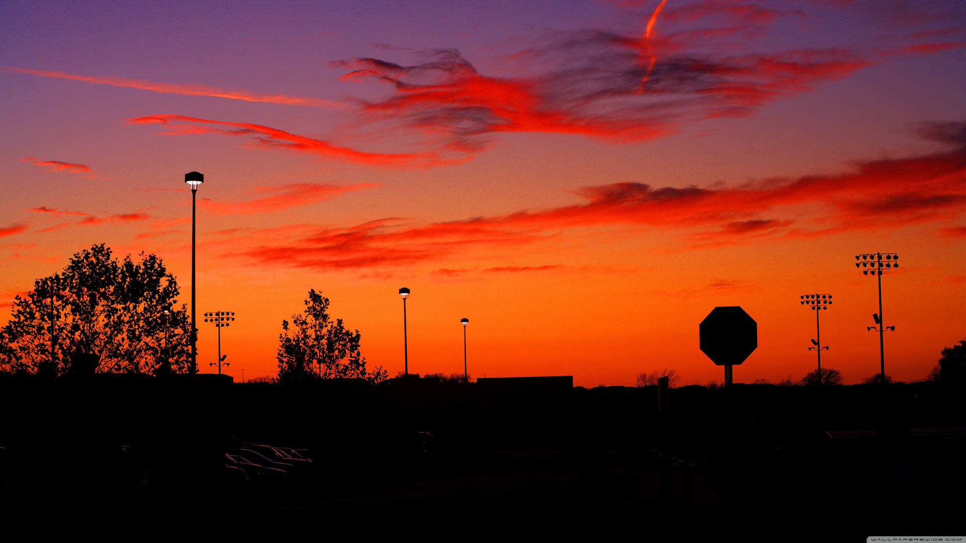 A Red And Orange Sky