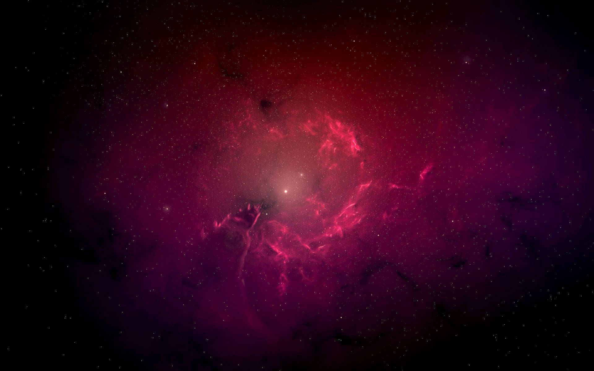 A Red And Purple Nebula In Space Background