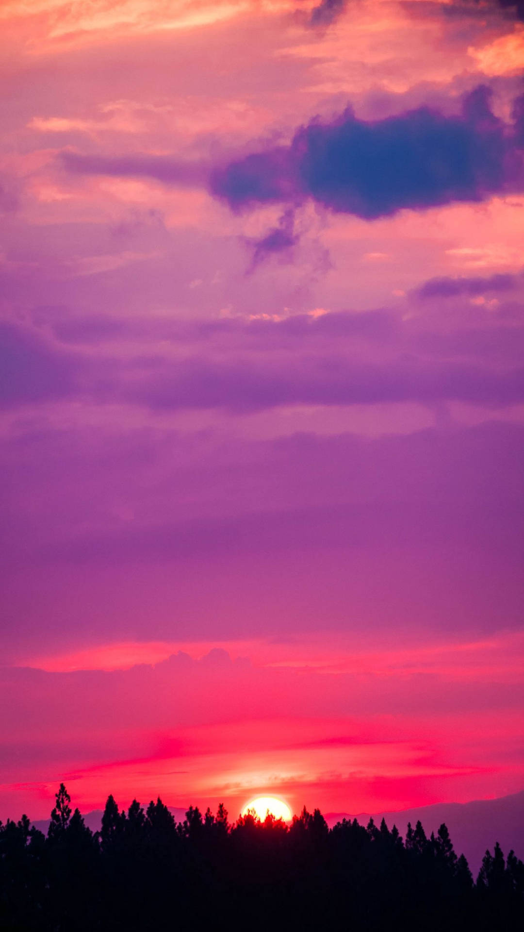 A Red And Purple Sky Background