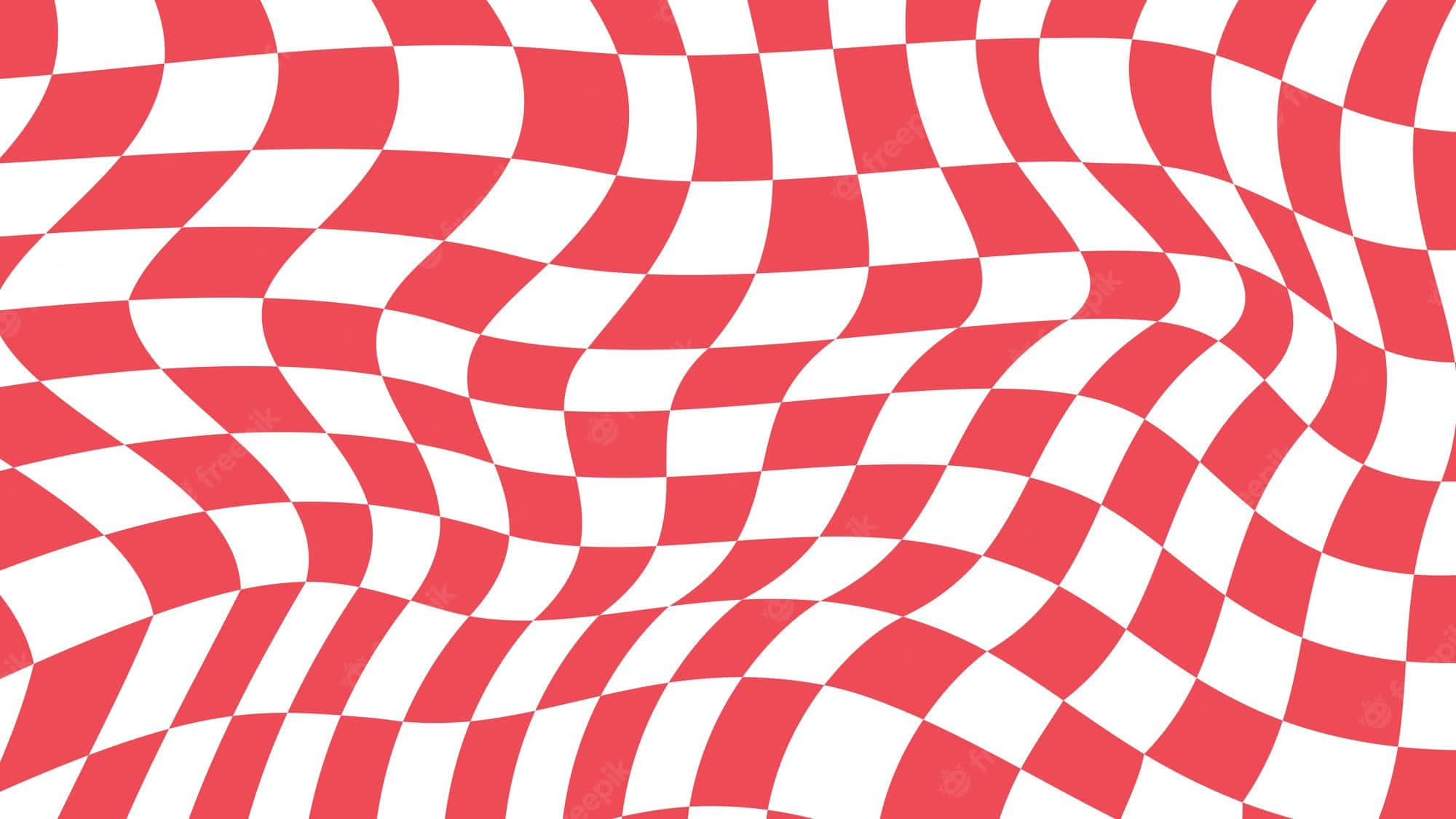 A Red And White Checkered Pattern