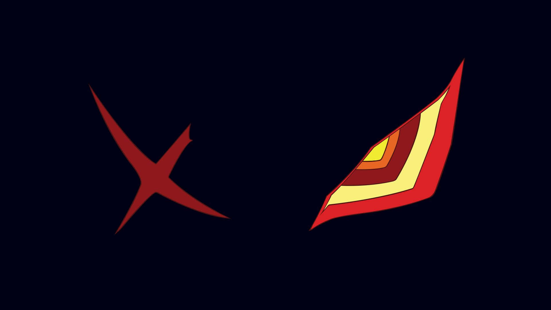 A Red And Yellow Eye With A Black Background Background