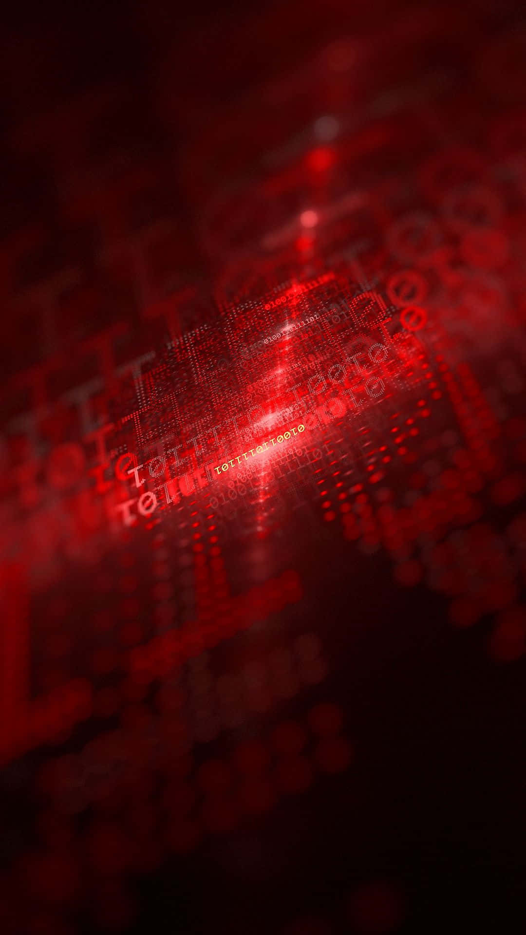 A Red Background With A Computer Screen Background