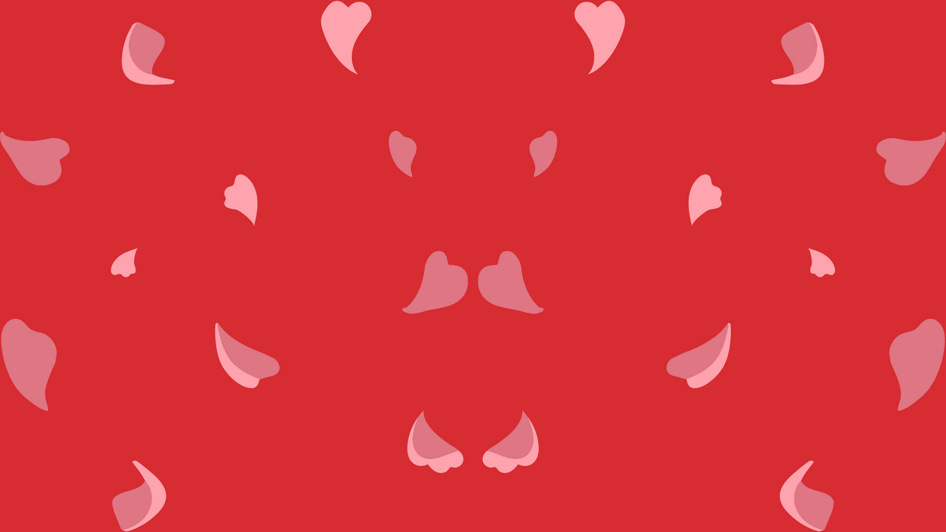 A Red Background With A Pattern Of Hearts Background