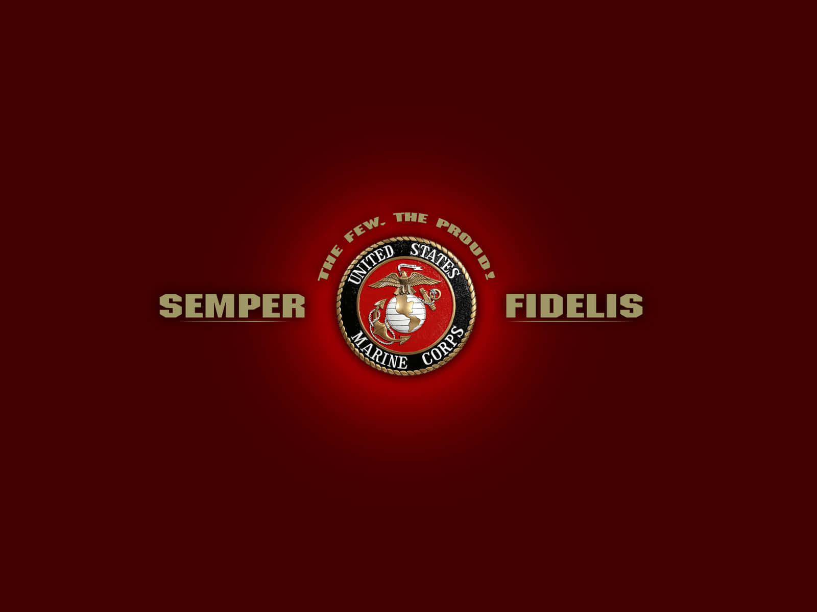 A Red Background With The Word Semper Fidelis Background