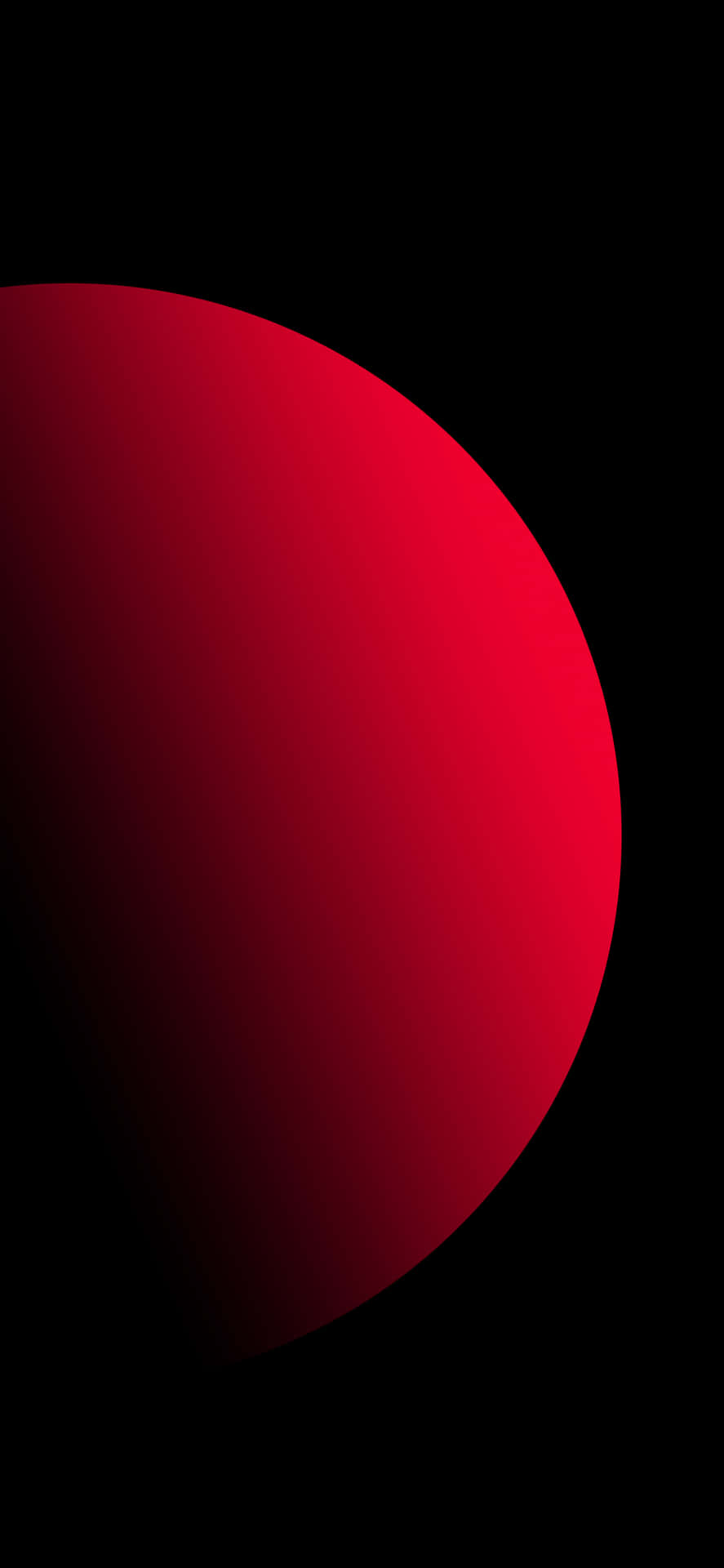 A Red Circle On A Black Background Background