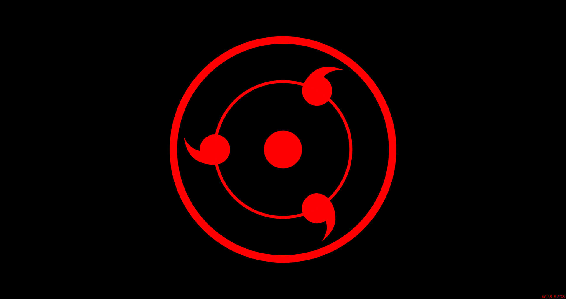 A Red Circle With A Red Circle In The Middle Background