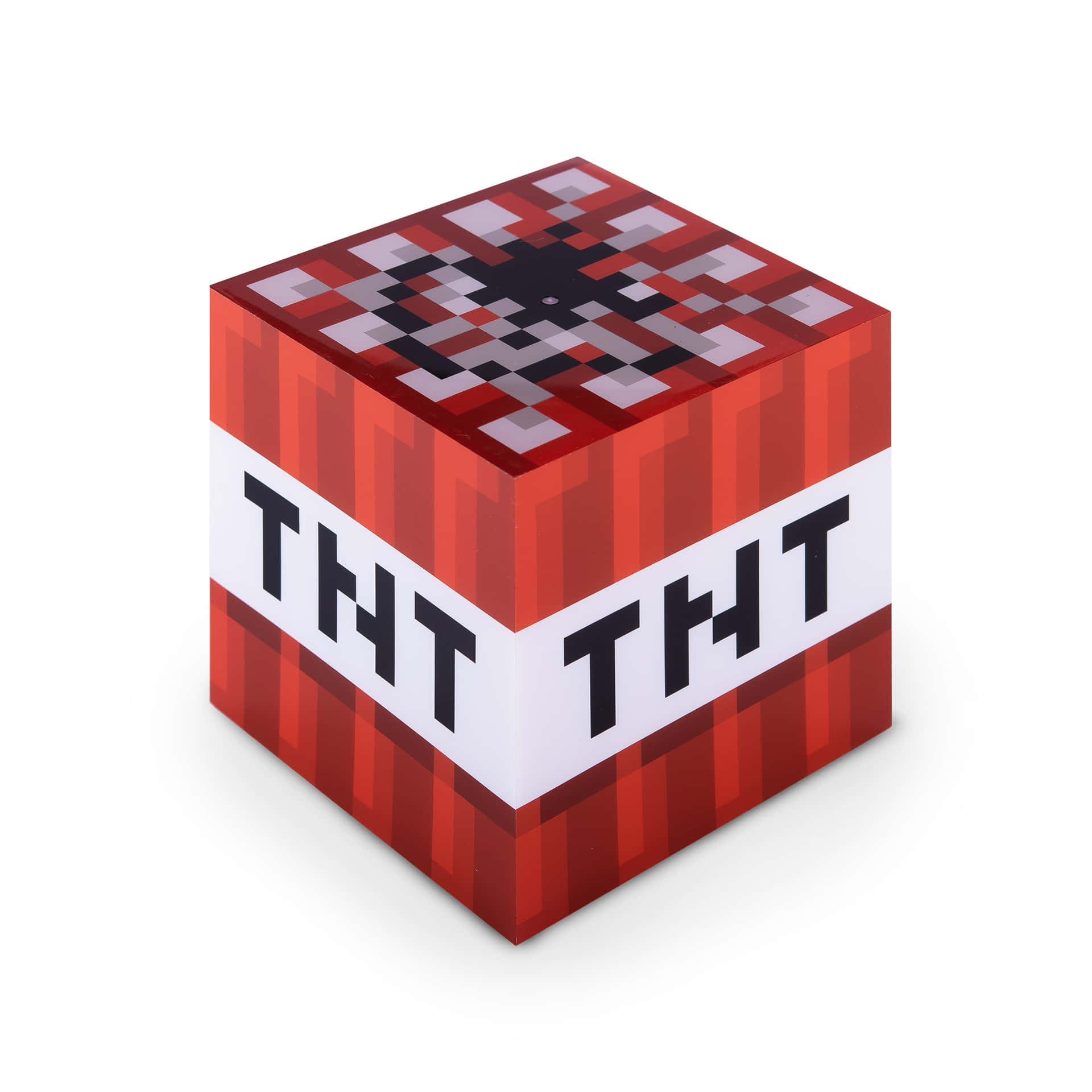 A Red Cube With The Word Tht On It Background