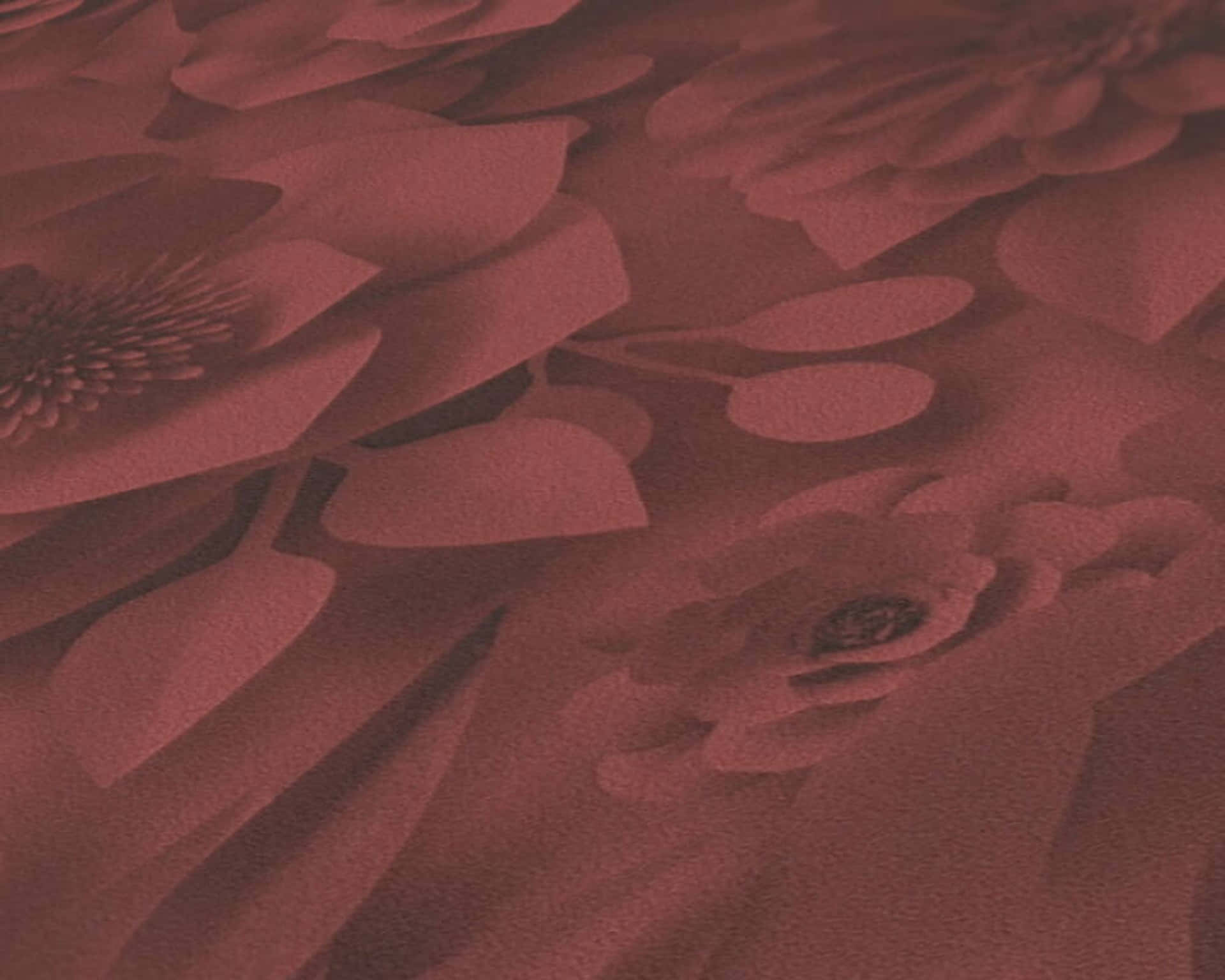 A Red Flower Pattern On A Red Background Background