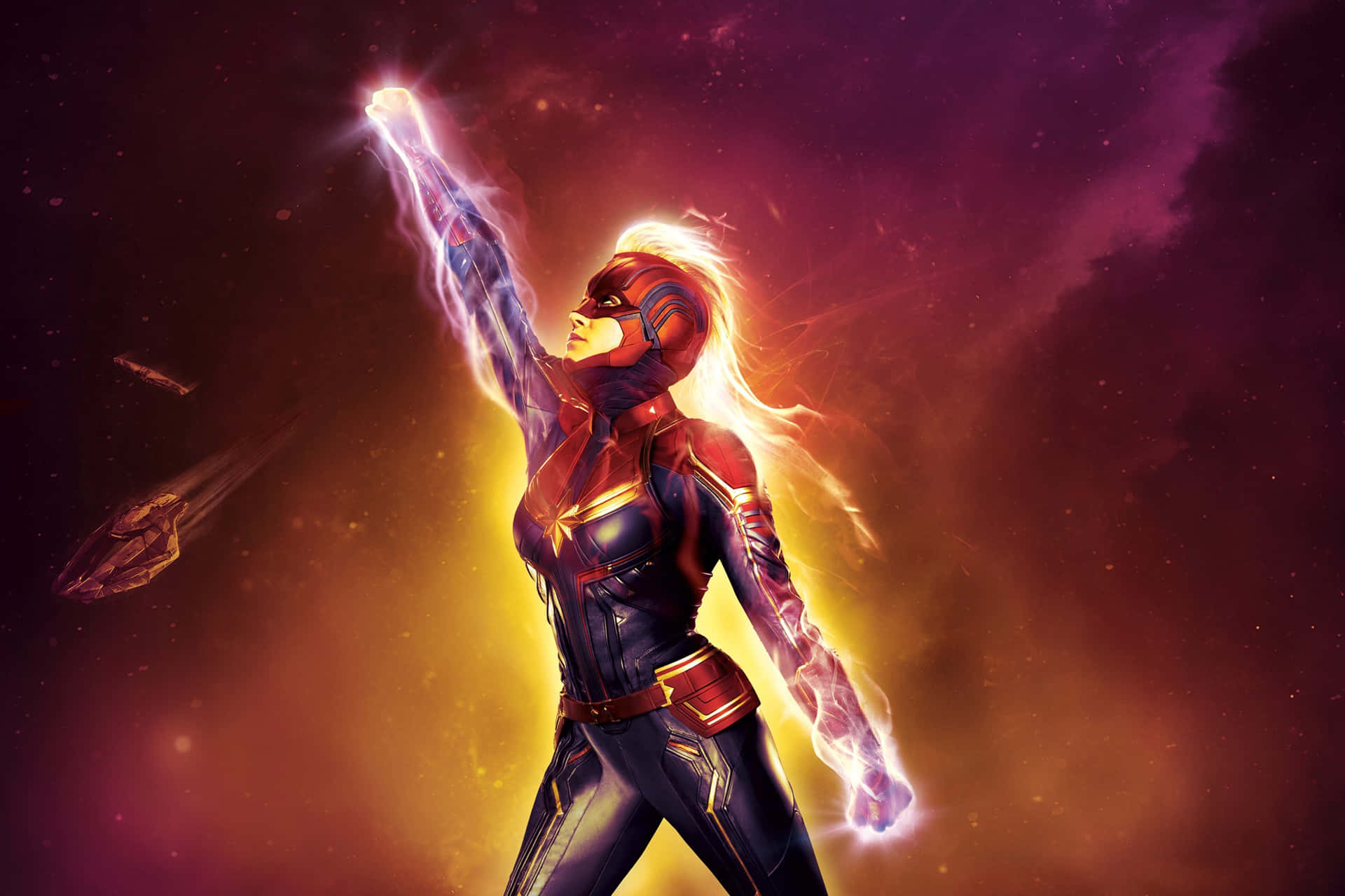 A Red Headed Brie Larson As Captain Marvel