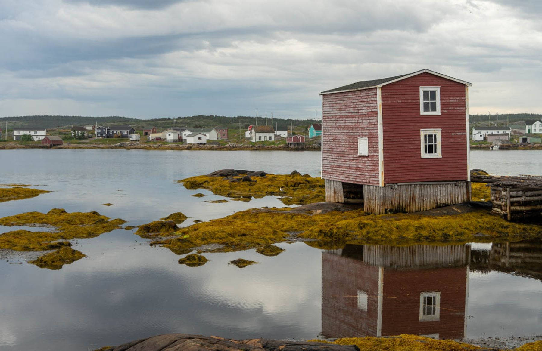 A Red House New Newfoundland's Lakes