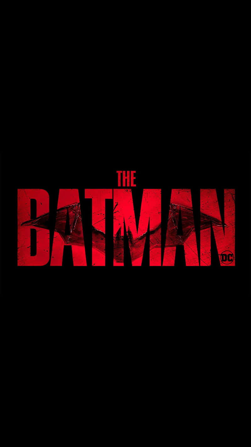 A Red Logo Of The Iconic Batman Character Background