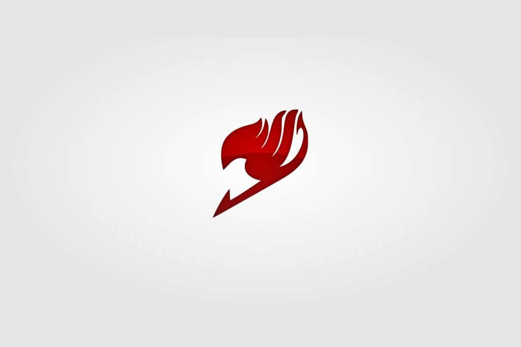 A Red Logo With A Flame On It Background