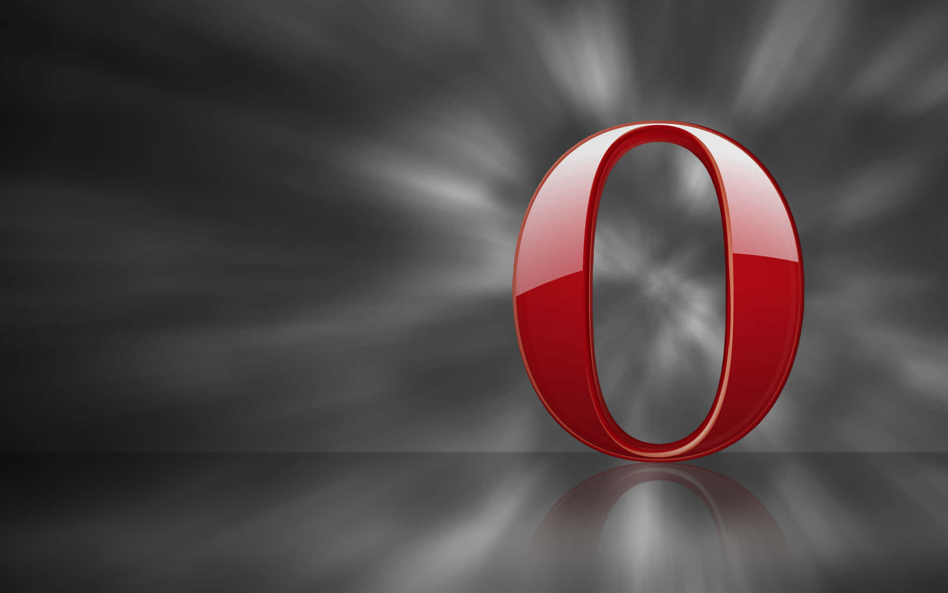 A Red O On A Black Background Background