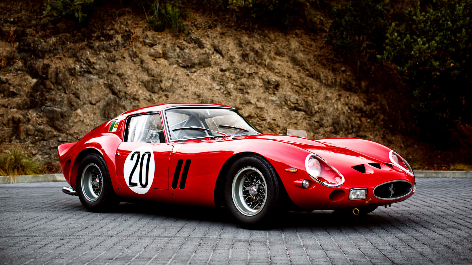 A Red Sports Car Background